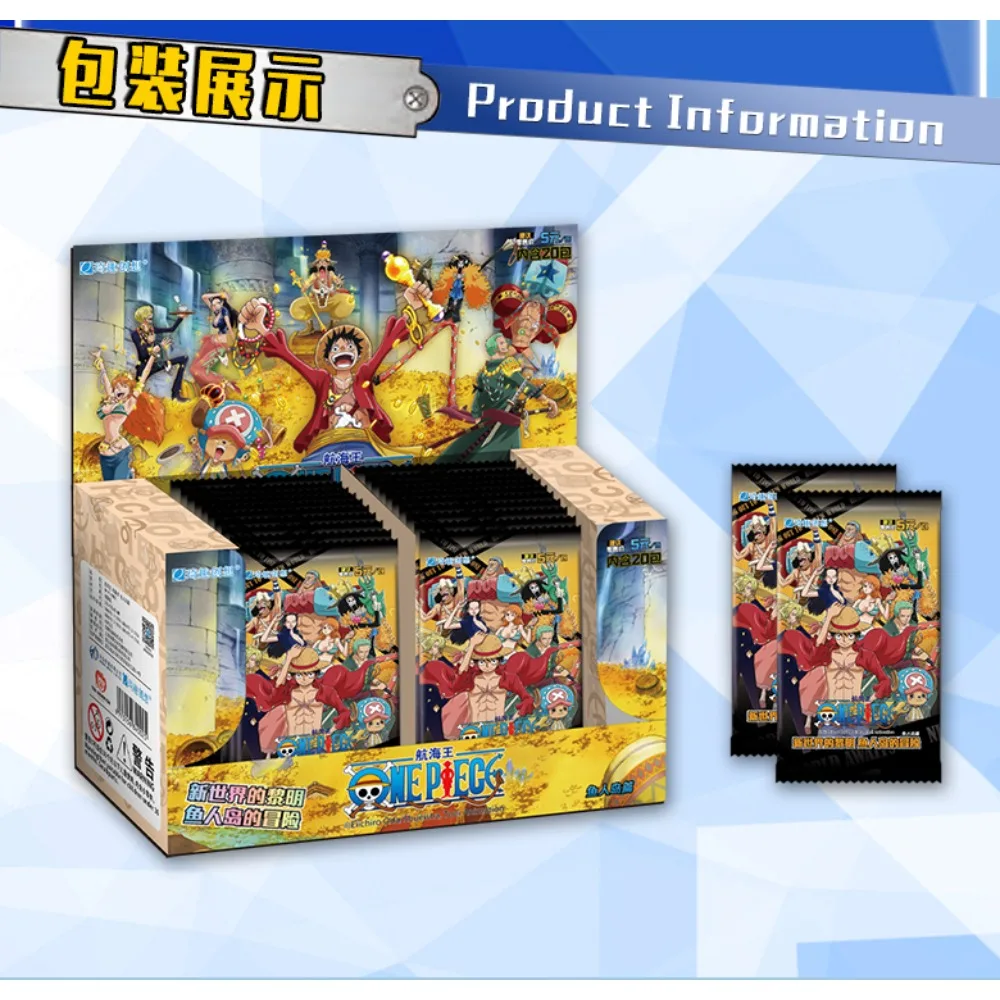 Anime One Piece Card Fishman Island Chapter, Luffy, Sanji, SR, colecciones comerciales raras, juego de cartas coleccionables, juguete de regalo para niños