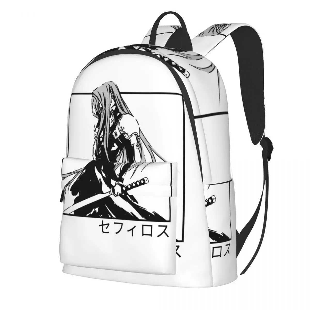 Sephiroth Ffvii Fantasy Cloud Backpack cool man fight video game Durable Backpacks Stylish School Bags Sport Design Rucksack