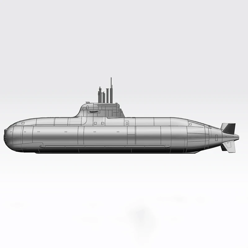 W magazynie okręt podwodny 1/72 75cm RC podwodny SLA żywiczny zestaw montażowy typ niemiecki 212 Model łodzi podwodnej