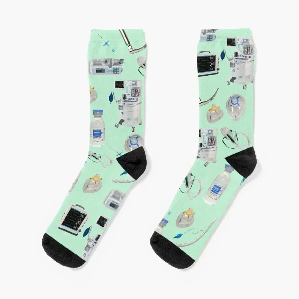 

Tools of the Trade AERO GREEN Anesthesia / Anaesthesia Socks custom gifts christmas gifts set Socks Woman Men's