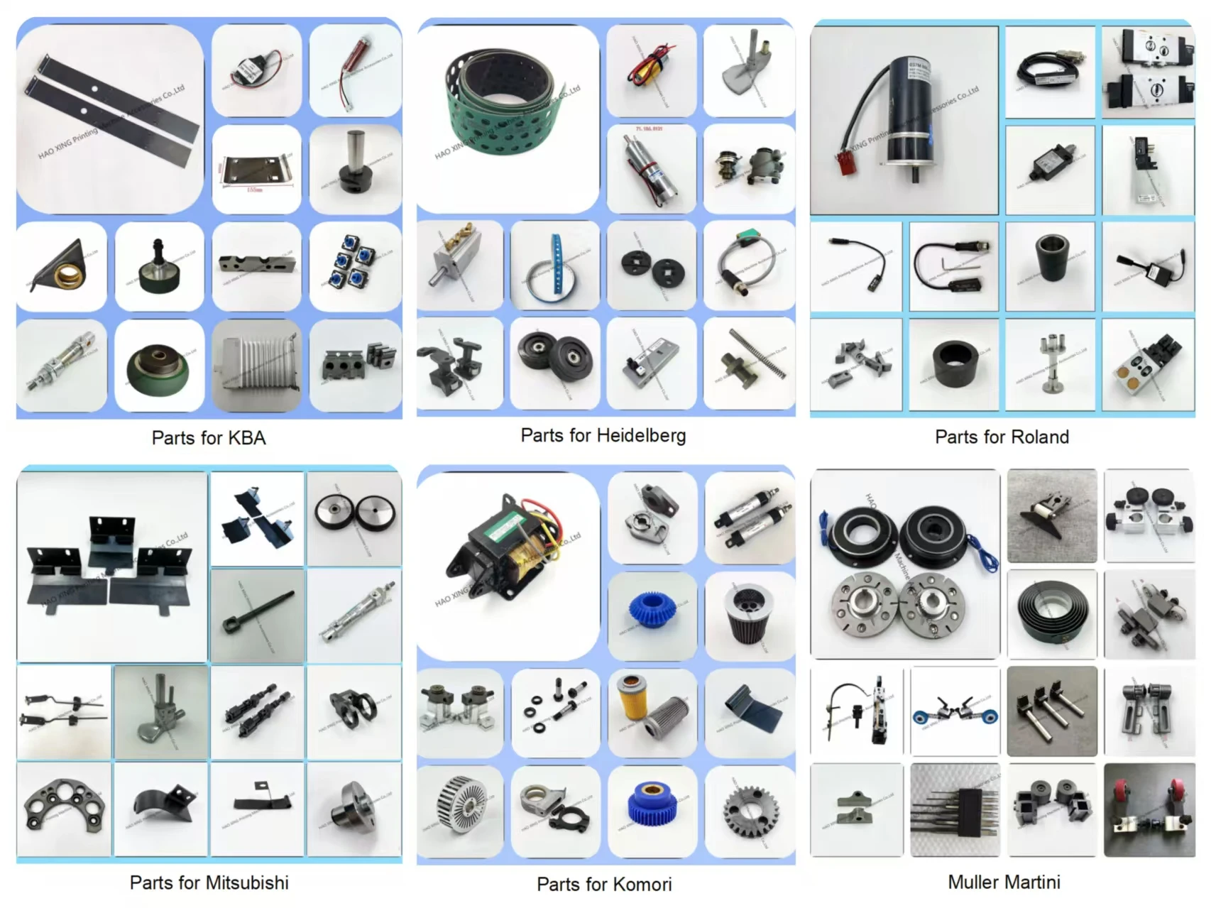 Запасные части для офсетной печатной машины, машина для высечки, сепаратор бумаги, детали для печатного оборудования под давлением, сепаратор листов