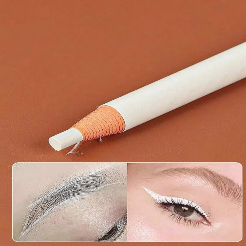 1/3/5 قطعة قلم حواجب وشم أبيض مقاوم للماء، قلم تحديد نقطة ثابتة لتحديد موضع الحاجب