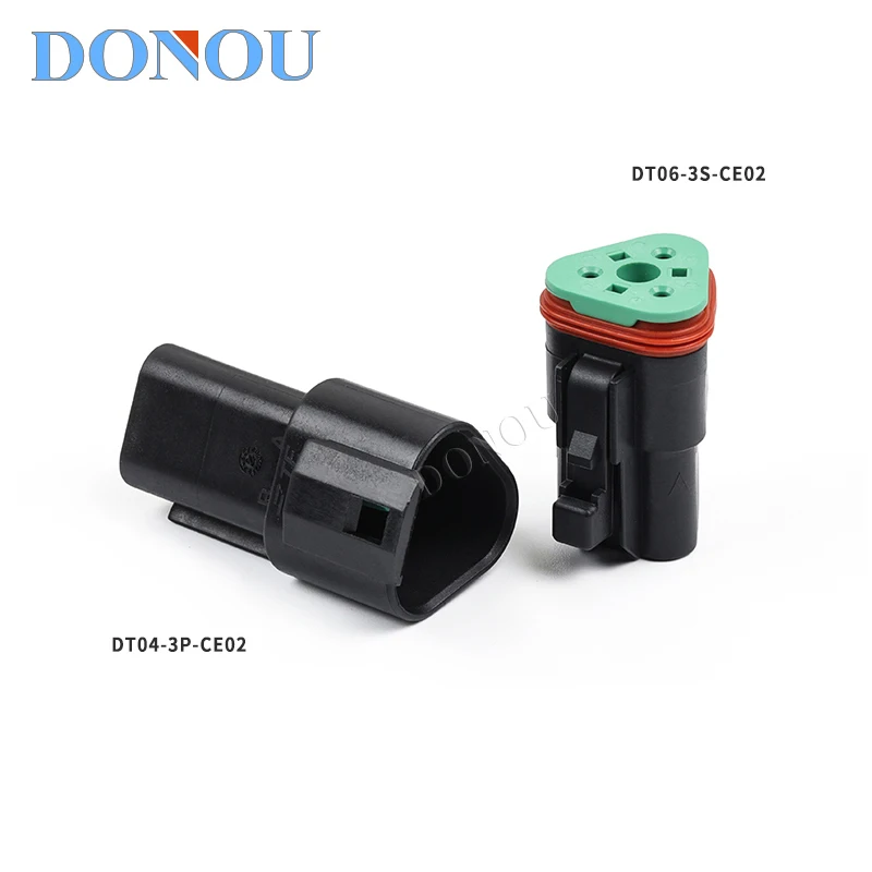 DT06-3S-CE01 Deutsch Engineering waterproof connector harness plug Grey with flat cover DT04-3P-CE01 Sold 24