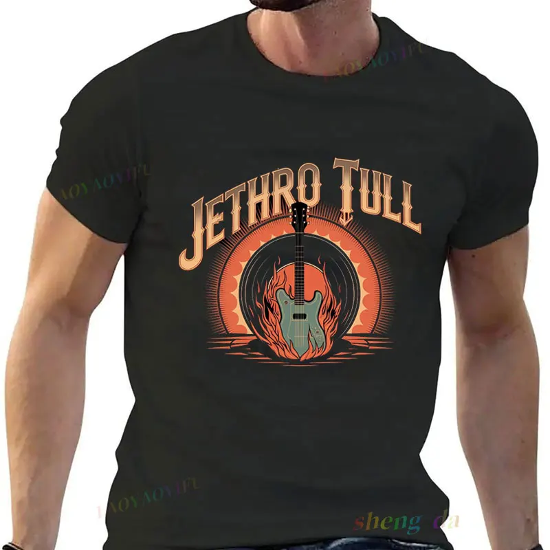 Британская группа Jethro Tull из чистого хлопка Progressive Rock унисекс Y2k футболка мужские оригинальные мужские футболки графическая футболка топы футболки