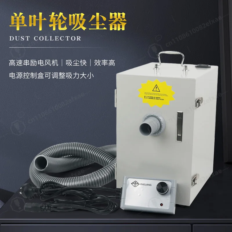 Dental Lab Vacuum Cleaner Single Double Hole CNC Dual Impeller Dust Collector for Polishing Grinding Bench Denture Processing