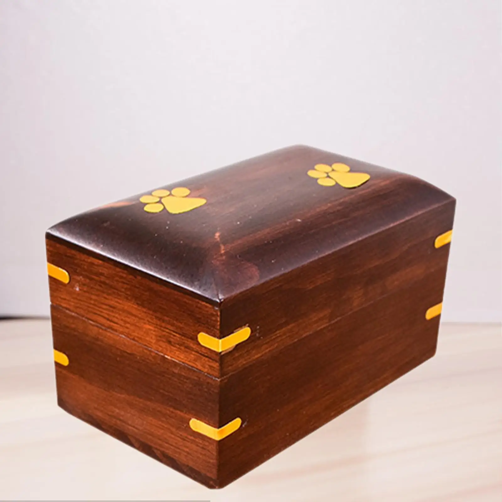 Pet Cremation Urn Memorial Urn Decorative Wood Urn Funeral for Dogs Cats Small