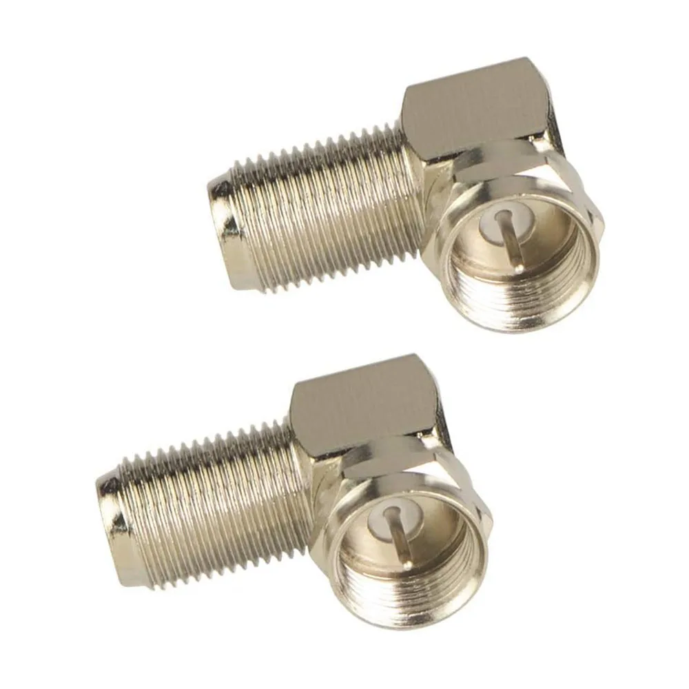 8 PCS RG6 Coaxial Cable Connector Set - F-Type Adapters & Right Angle Connectors