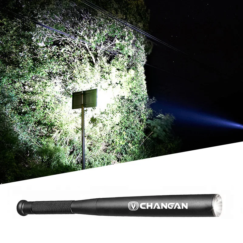 Car LED Flashlight Waterproof Telescopic Powerful Outdoor Zoom Stick for For Changan UNI-K CS75 PLUS CS95 CS35 Alsvin CS15 CS55