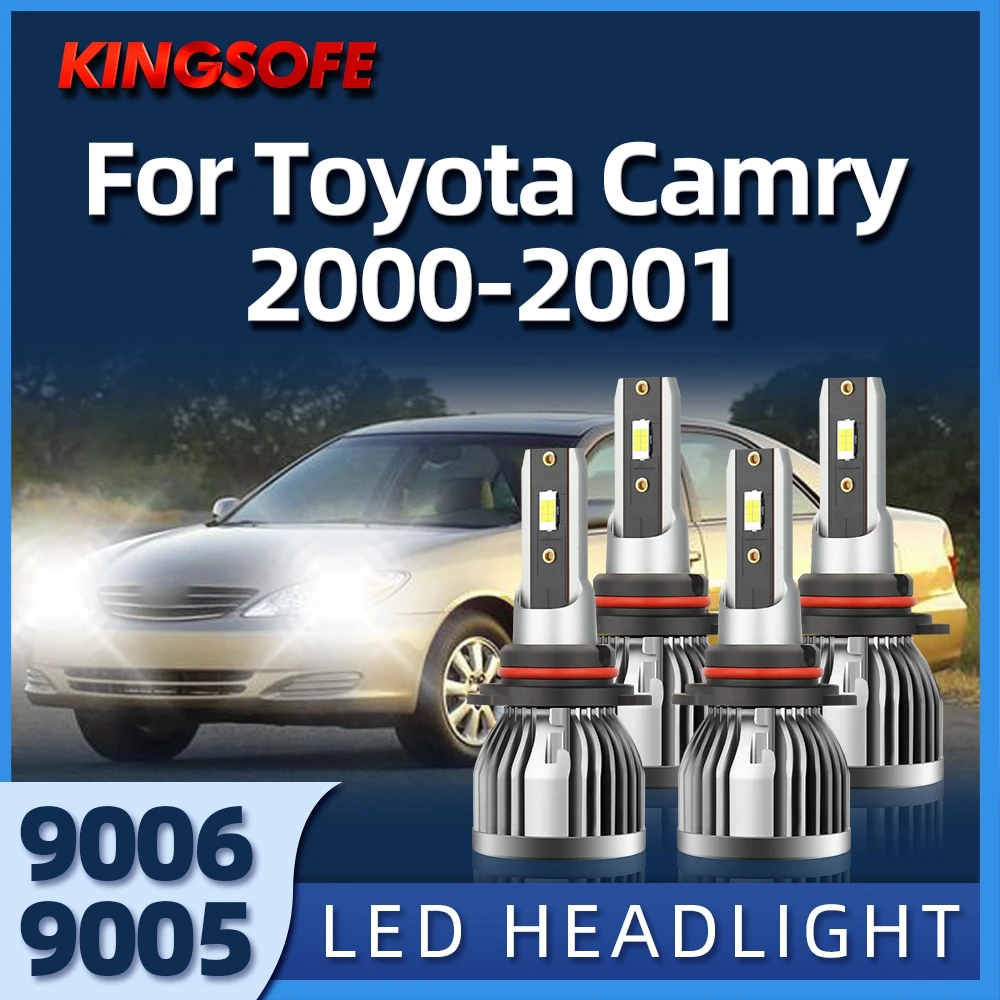 

2/4Pcs 30000Lm CSP Chip High Bright 6000K Led Lamp HB3 9005 HB4 9006 LED Headlight Car Bulbs Fit For Toyota Camry 2000-2001