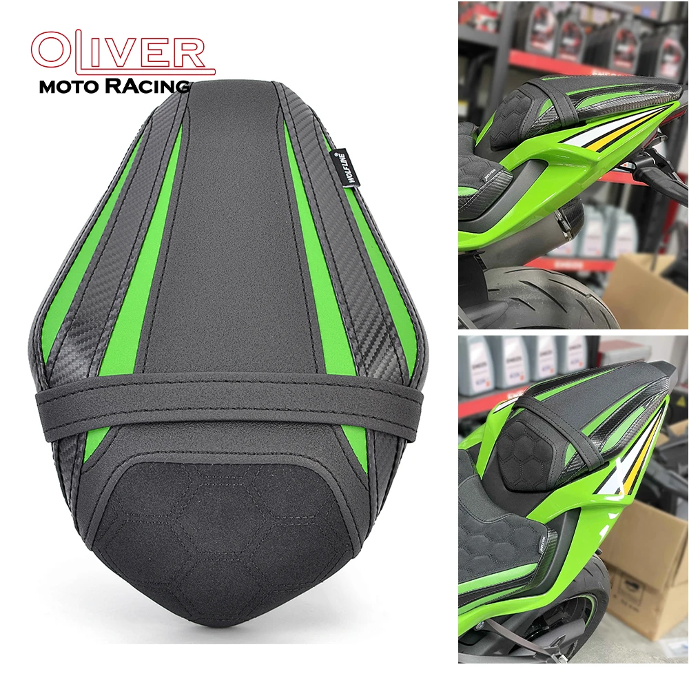 

For Kawasaki ZX6R ZX636 ZX-6R 636 ZX 6R 2025 Front Rear Passenger Seat Pillion Cushion Motorcycle 2019 2020 2021 2022 2023 2024
