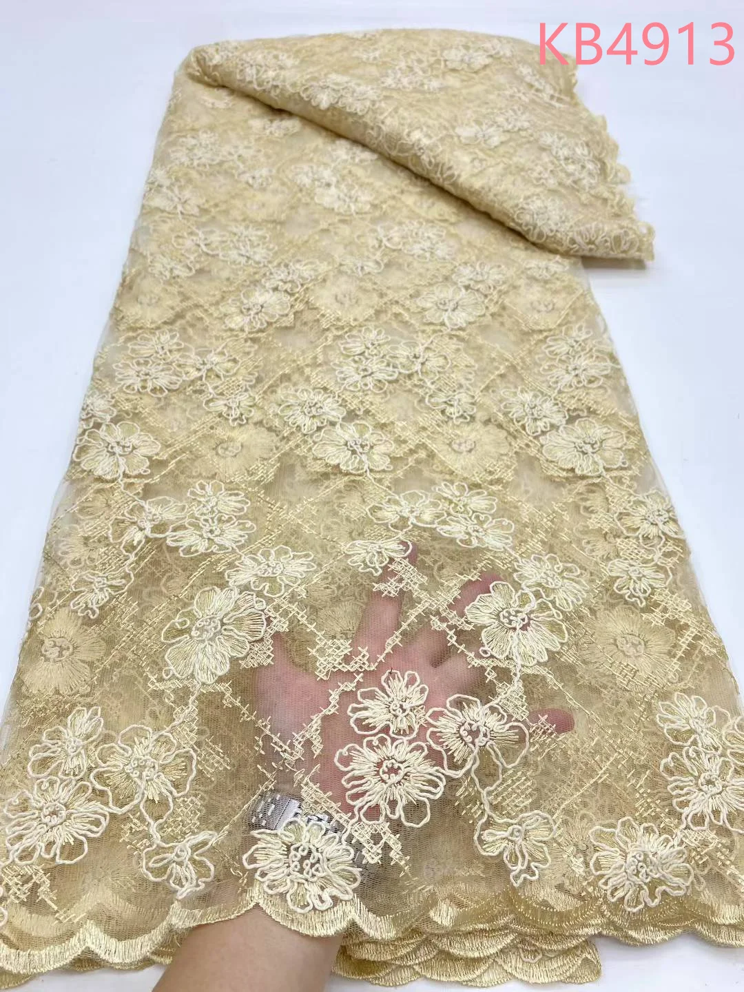 2025 الترتر التطريز الفرنسية جبر الحبل أقمشة الدانتيل الأفريقي أقمشة الدانتيل النيجيري تسلسل الفرنسية شبكة للخياطة KB4913