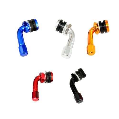 Imagen 2 del producto 2 piezas pvr70/60/50/32/tr412L motocicleta SCOOTER entrada/perno en neumático de Metal/válvula de neumático 90 grados motocicleta Scooter Eléctrico bicicleta