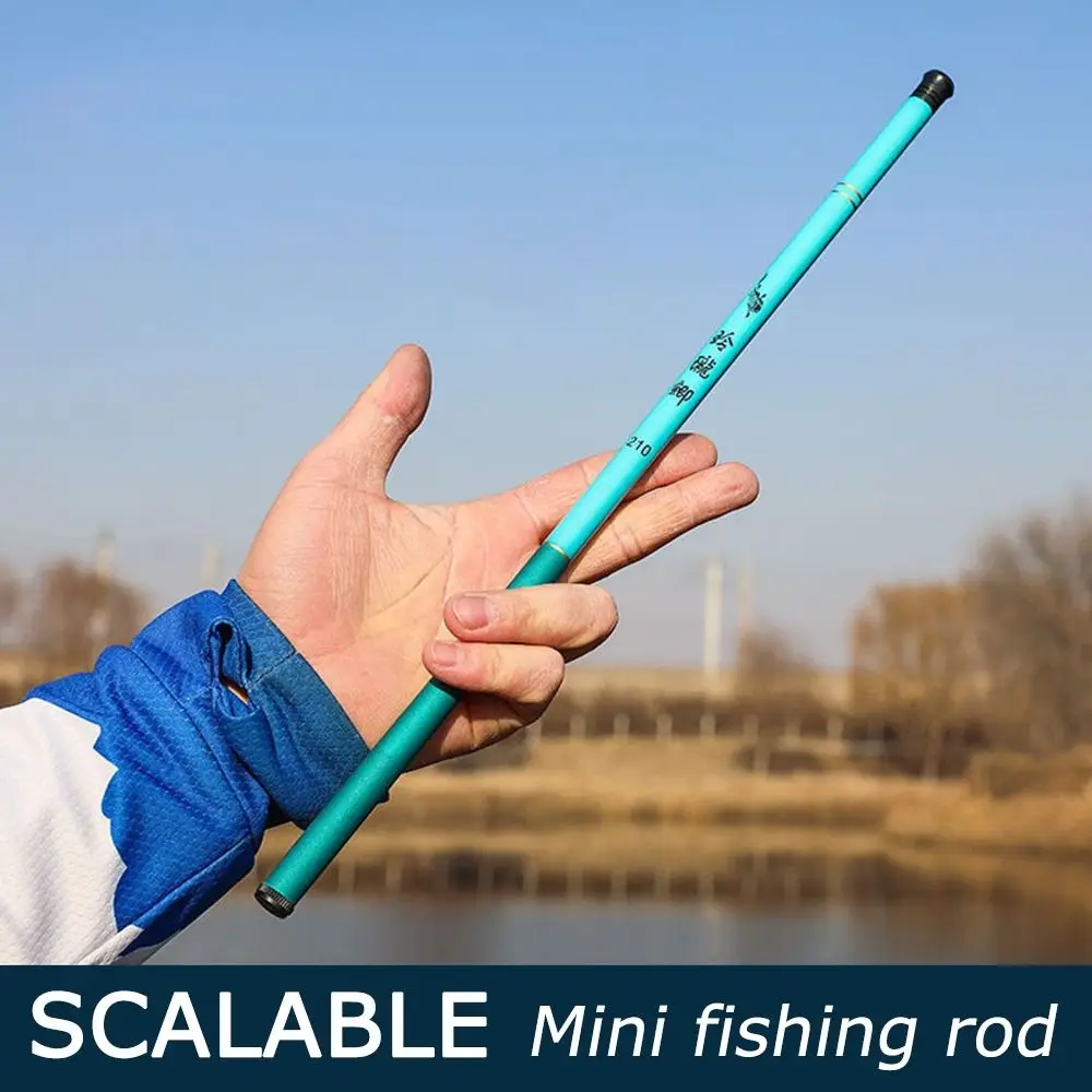 New 40cm Short Fishing Rod Telescopic Hand Pole Stream Rod Easy-to-Handle Ultralight Fishing Accessories for Adult Children