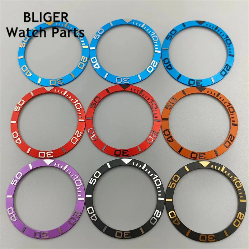 BLIGER  38mm Ceramic Watch Bezel Insert Fit 40mm Watch Case