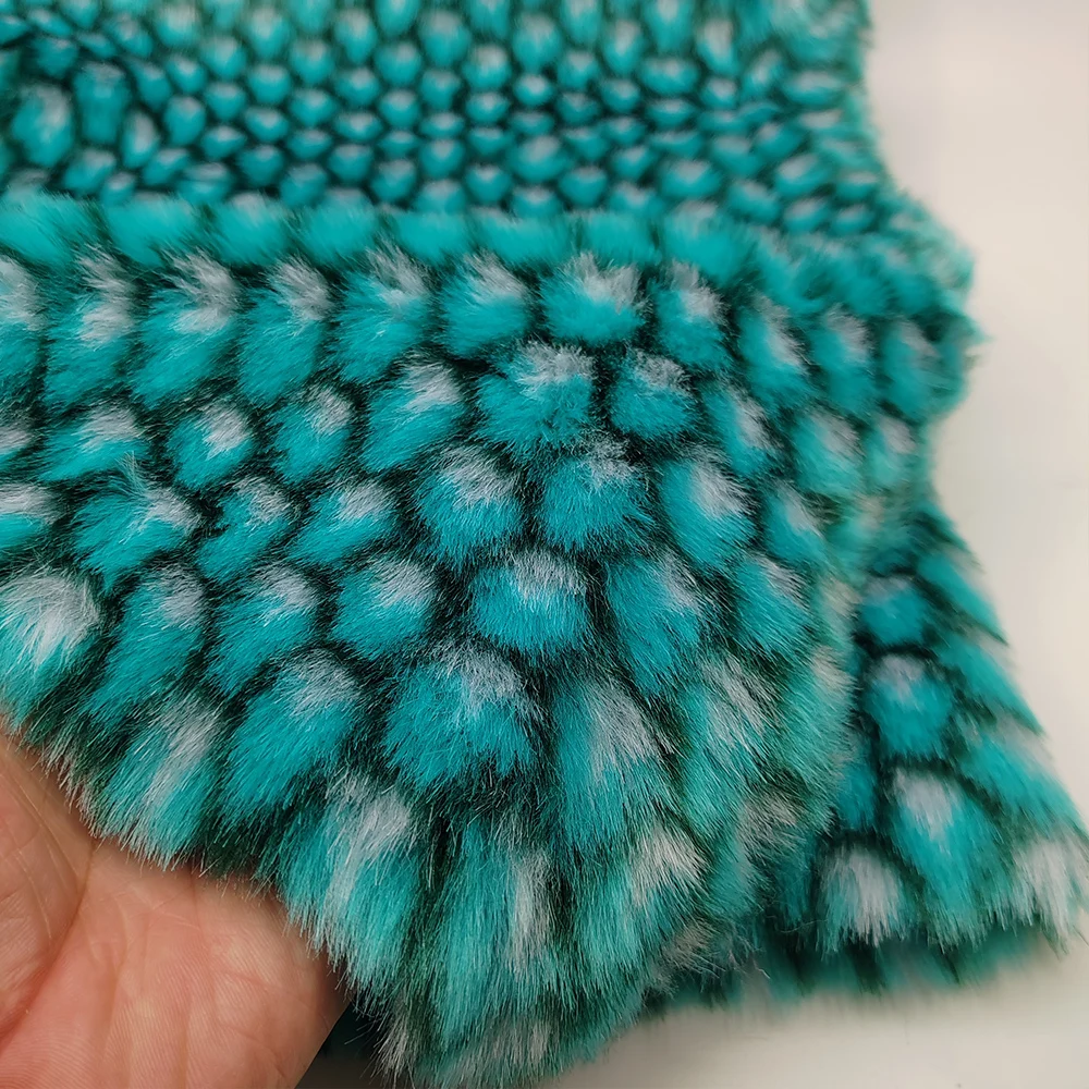 Good,Blue Faux Fur Fabric,Imitate Fox Fur,Soft Plush Fabric,2.5cm Long Hairy,DIY,Fur Collar of Coat,Toys,Clothing Accessories