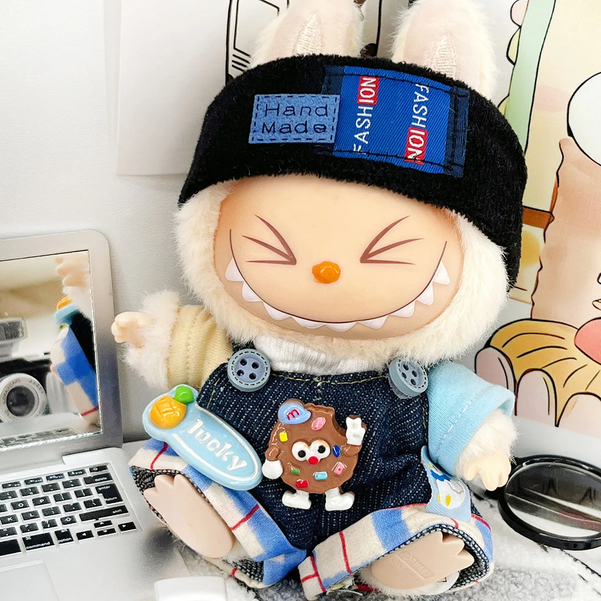 [الملابس فقط] إكسسوارات ملابس الدمى الصغيرة القطيفة لملابوبو و10 سنتيمتر ملابس دمى القطن الملابس هدية