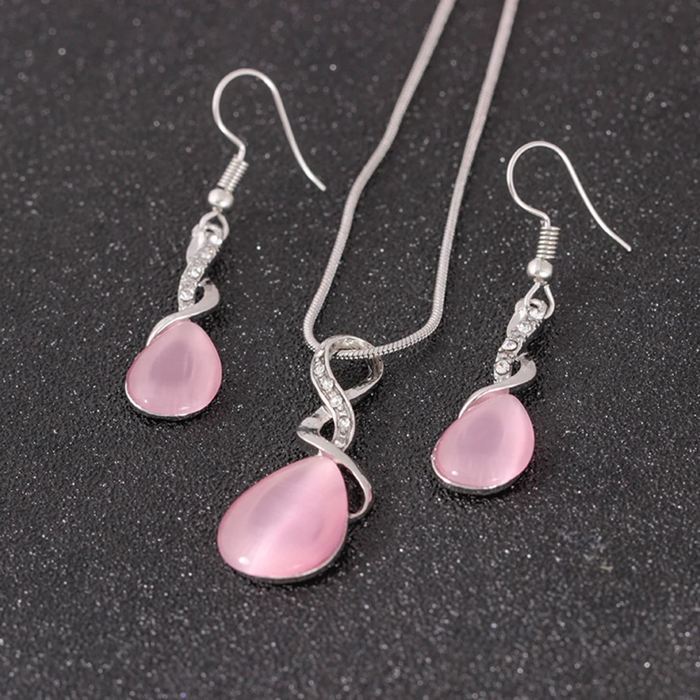 

Droplet Necklace Set Beautiful Jewelry Matching Jewelry For Wedding Costumes Delicate Workmanship High Grade Gifts