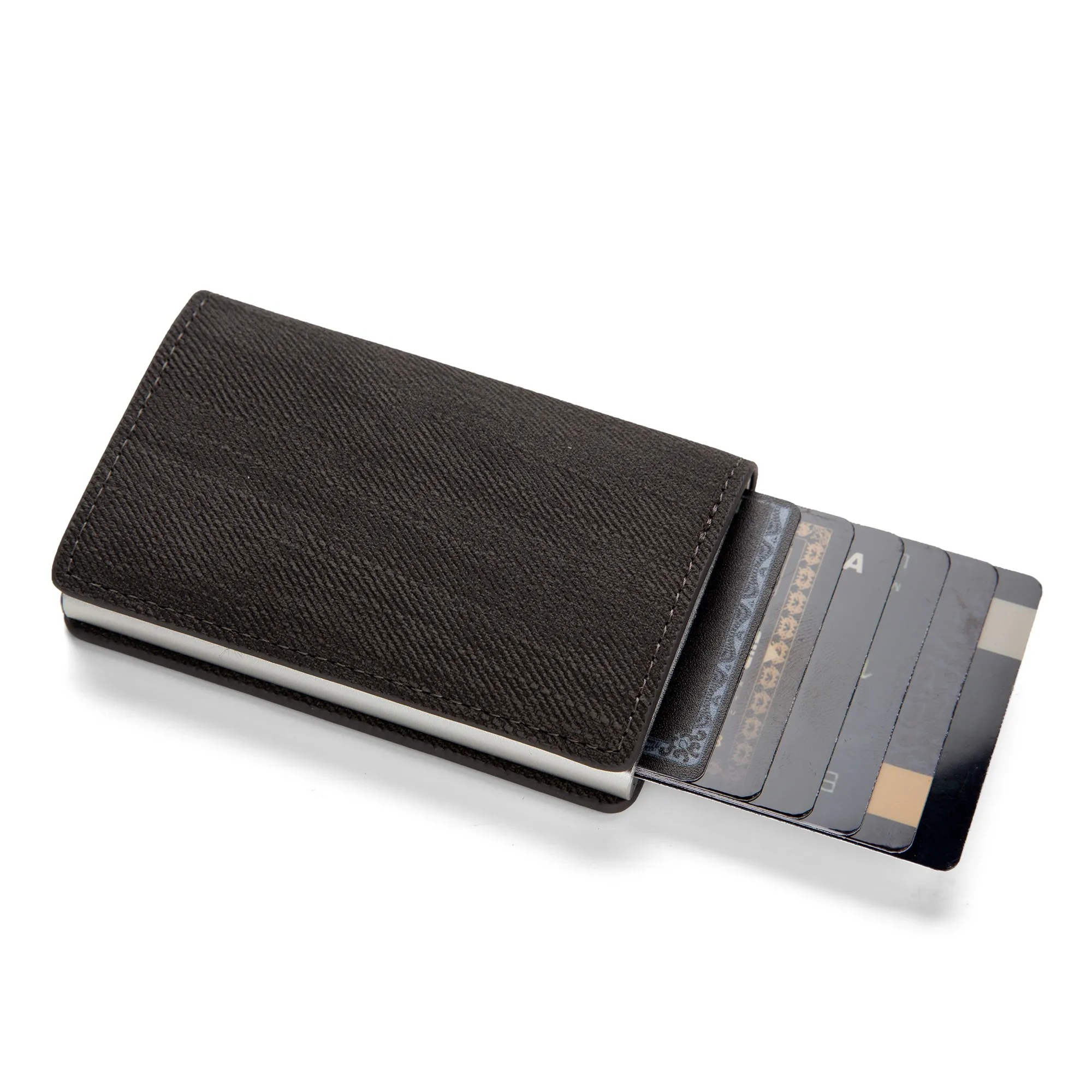 حامل بطاقات ائتمان RFID مضاد للسرقة، محفظة بسيطة، جيب، حامل بطاقات رفيع، حامل بطاقات من جلد البولي يوريثان للرجال والنساء