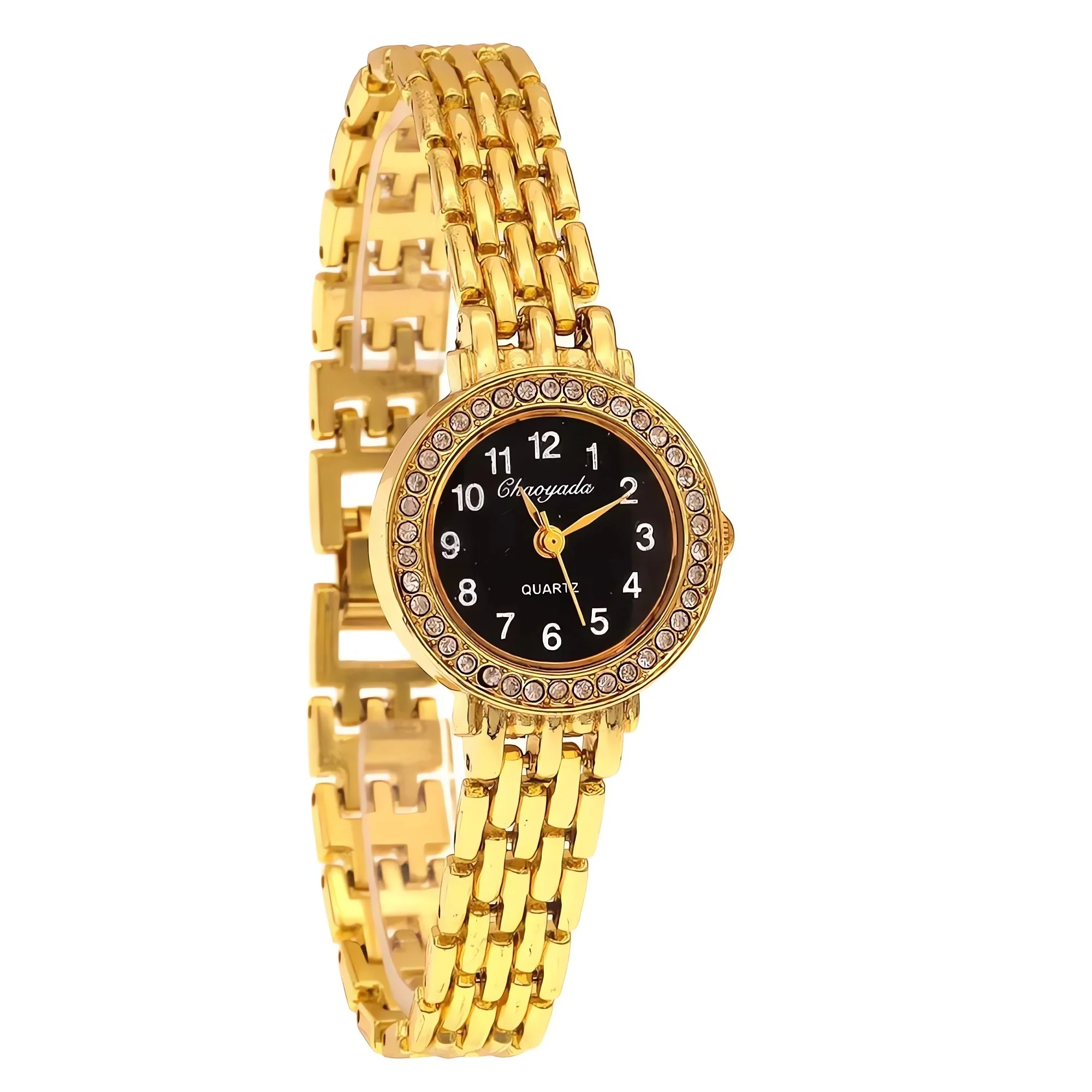 

Luxury Gold Stainless Steel Women's Watch Casual Fashion Quartz Movement Elegant Dress Bracelet Timepiece