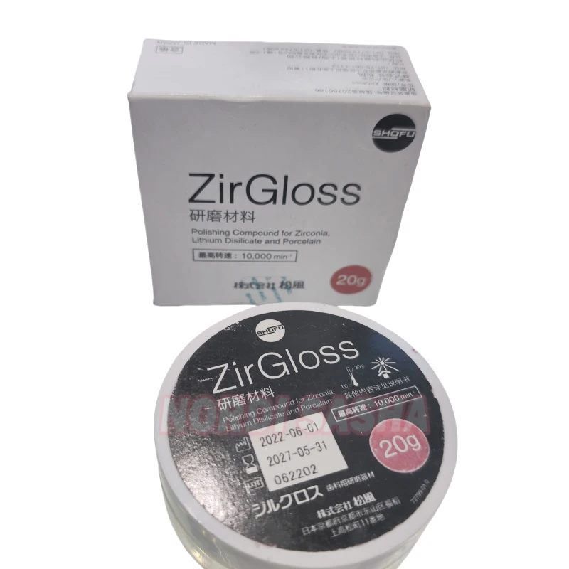 

20g SHOFU ZirGloss Zirconia Polishing Paste Dental SHOFU ZirGloss Lithium Disilicate Glass and Porcelain Polishing Materials