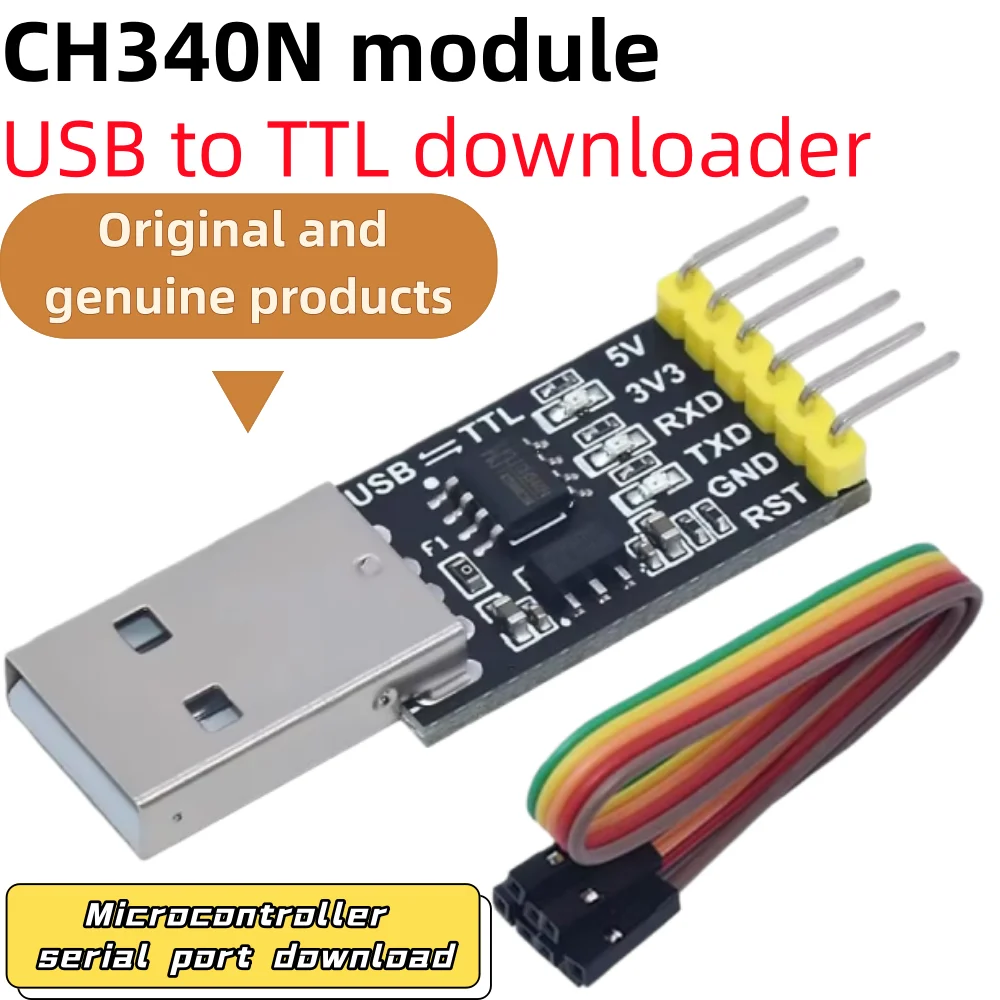 10-1PCS, CH340N Module CH340 Downloader USB-to-TTL Download Cable Single-Chip Microcomputer Serial Port Download