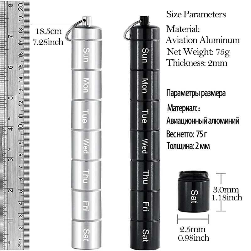 7 شبكات صندوق حبوب 7 أيام أسبوعي علبة حبوب الدواء اللوحي موزع المنظم الخائن التخزين المنظم الحاويات مقاوم للماء #2