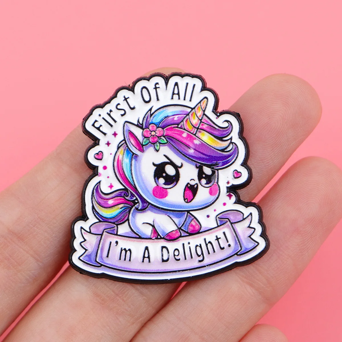 Kawaii Enamel Pin Rainbow Quote Brooch Pines Lapel Pins Badge on Backpack Clothing Accessories Funny Jewelry Friends Gifts
