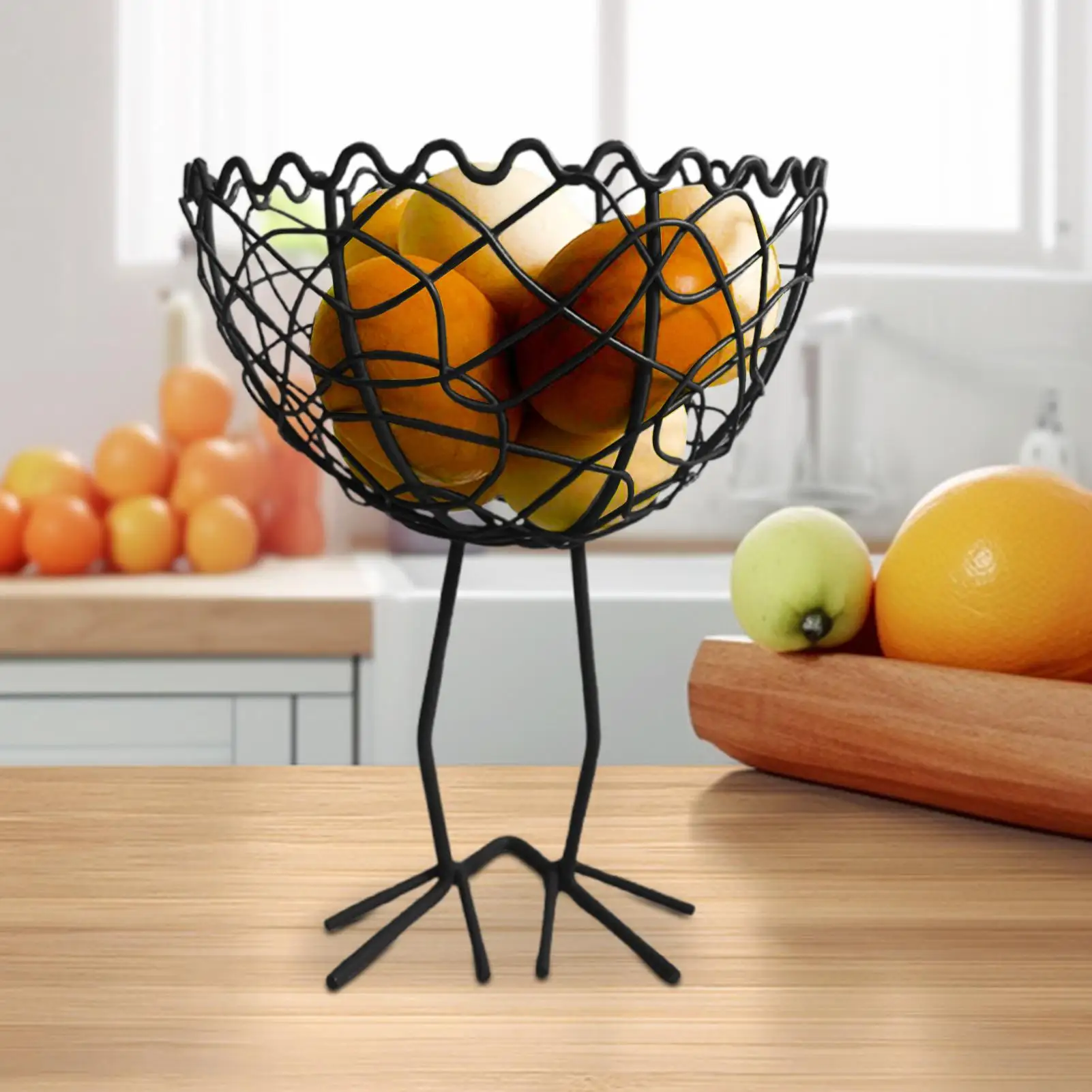 

Wire Egg Basket Fresh Chicken Egg Basket Holder Storage Collecting For Kids Adults Fruit Bread Kitchen Dining Farmhouse Easter