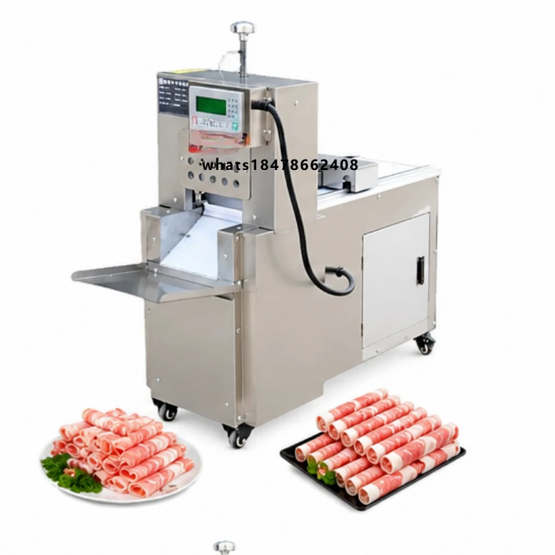 New Frozen Beef Mutton Slicing Strip-cutting Dicing Machine Adjustable Thickness Automatic High Efficiency