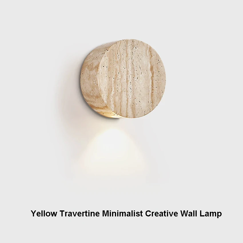 

Yellow Cave Stone Wall Lamp Staircase Foyer Bedroom Light Retro Style Homestay Staircase Corridor Atmosphere Wall Lamps Fixtures