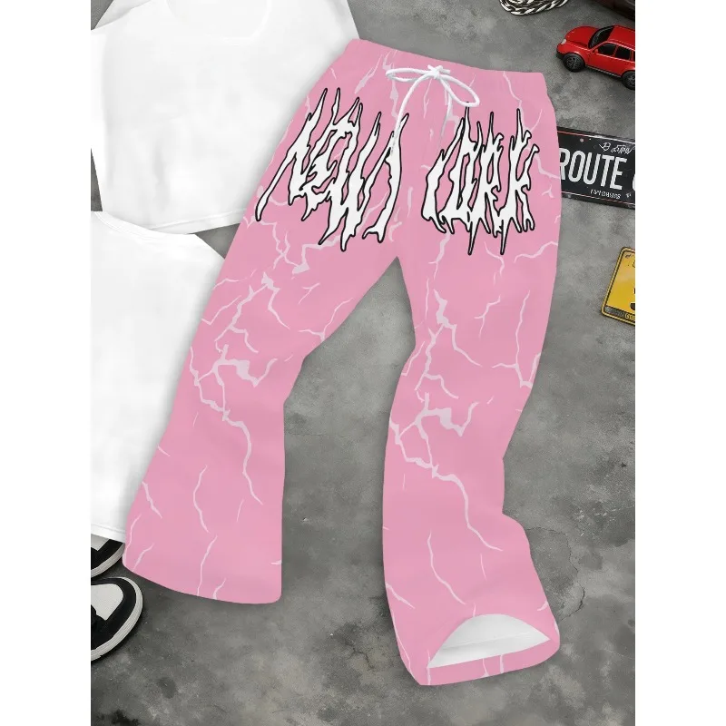 New 3D Personalized Printed Mesh Breathable European and American Fashion Adult and Children's Sports and Leisure Pants