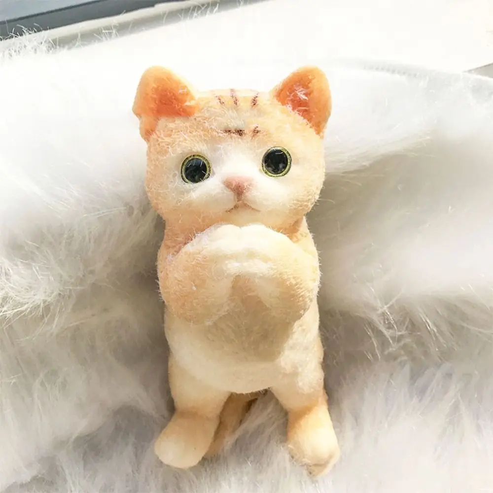 Slow Rebound Big Cat Doll Squeeze Toy Cartoon Animal Simulation Cat Squeeze Toys Mini Colorful Cat Fidget Toy for Kids