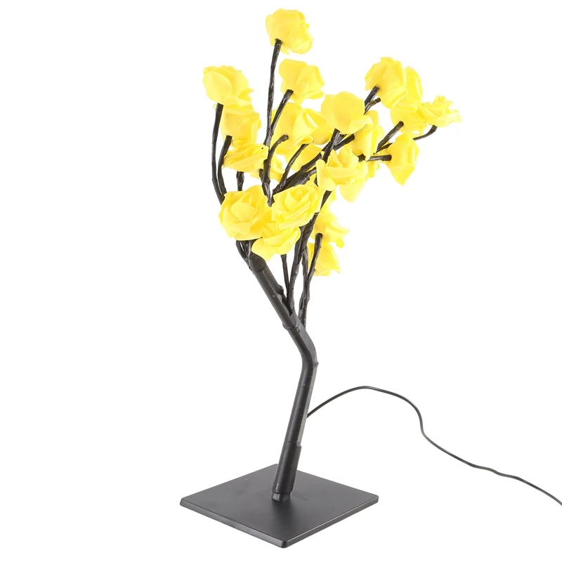 LED Rose Flower Lamp, USB Christmas Tree Night Lights, Perfect For Parties, Weddings, Bedrooms And Mother's Day Gift-AB20