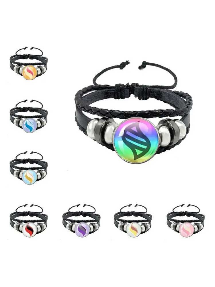 Anime Pokemon Charizard méga bracelet Gengar Kawaii garçons tissé à la main évolution clé pierre bracelet décorer plusieurs styles cadeau