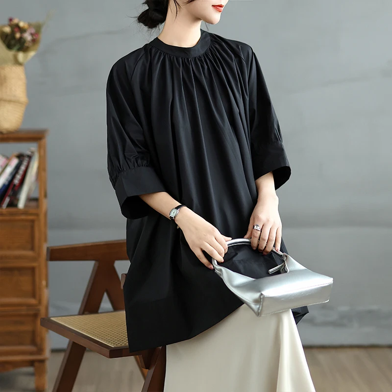 

Женская круглая футболка больших размеров Ne ort Sve, простой дизайн, новинка лета, эффект похудения, полиэстер, эластичное волокно