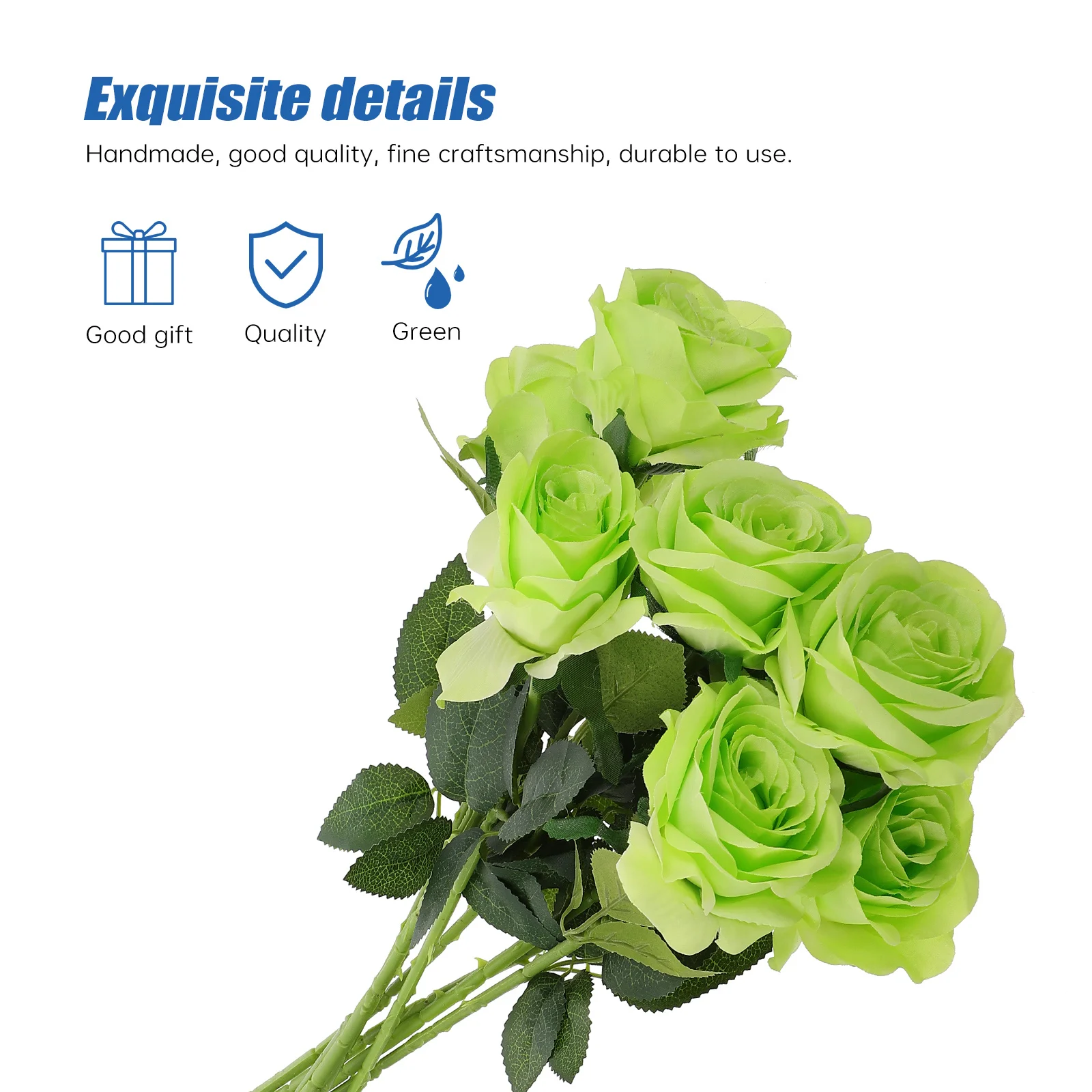 

8Pcs Lifelike Artificial Roses Silk Flower Wedding Home Decor Romantic Rose Arrangement Fake Rose Flower Arrangement Supply