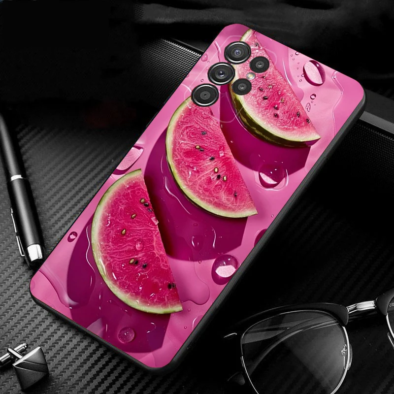 

Phone Case For Samsung Galaxy S25 S24 S23 S22 S21 Ultra S24 S23 S22 S21 S25 Plus S24 S20 FE Lemon strawberry watermelon
