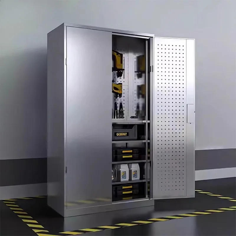 

Шкаф для инструментов из нержавеющей стали 304 для автосервиса, усиленный, с выдвижными ящиками, для хранения оборудования и аксессуаров