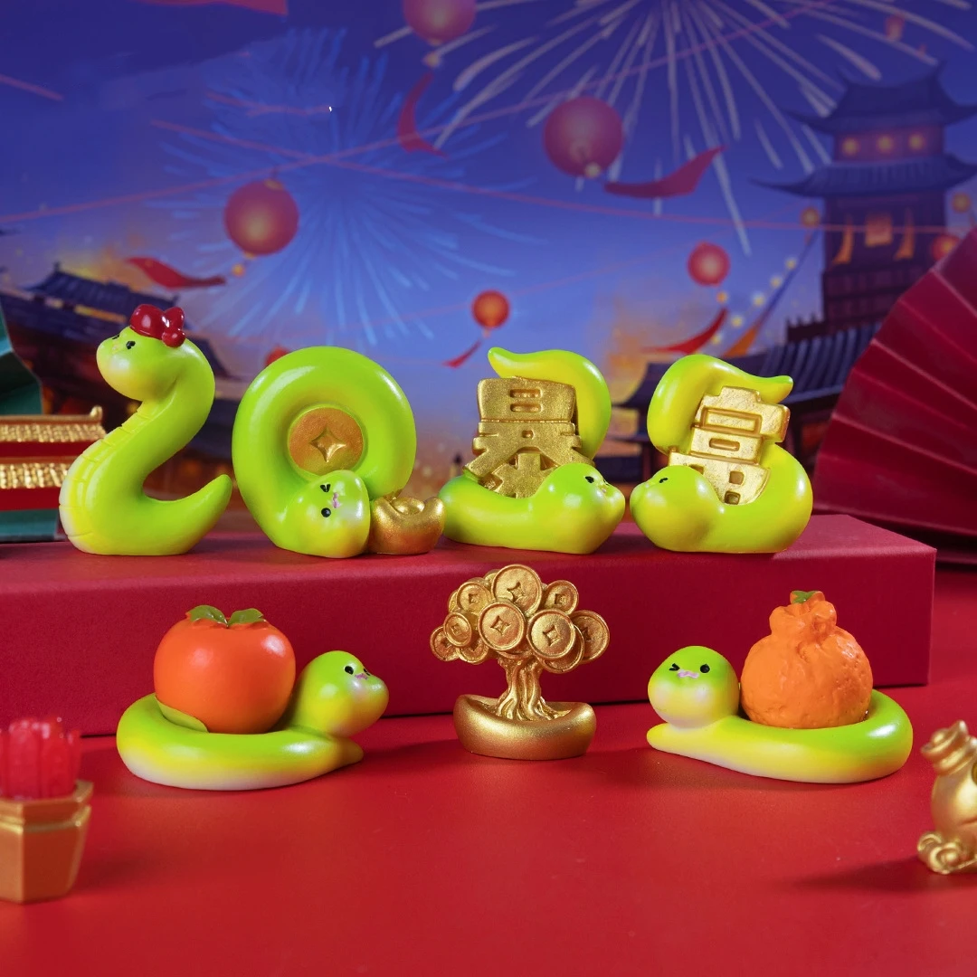 10PC Harz Handwerk Miniatur Figur Winzig Für Bonsai Microlandscape Fee Garten Dekor Nette Schlange Miniaturen Tier Dekoration