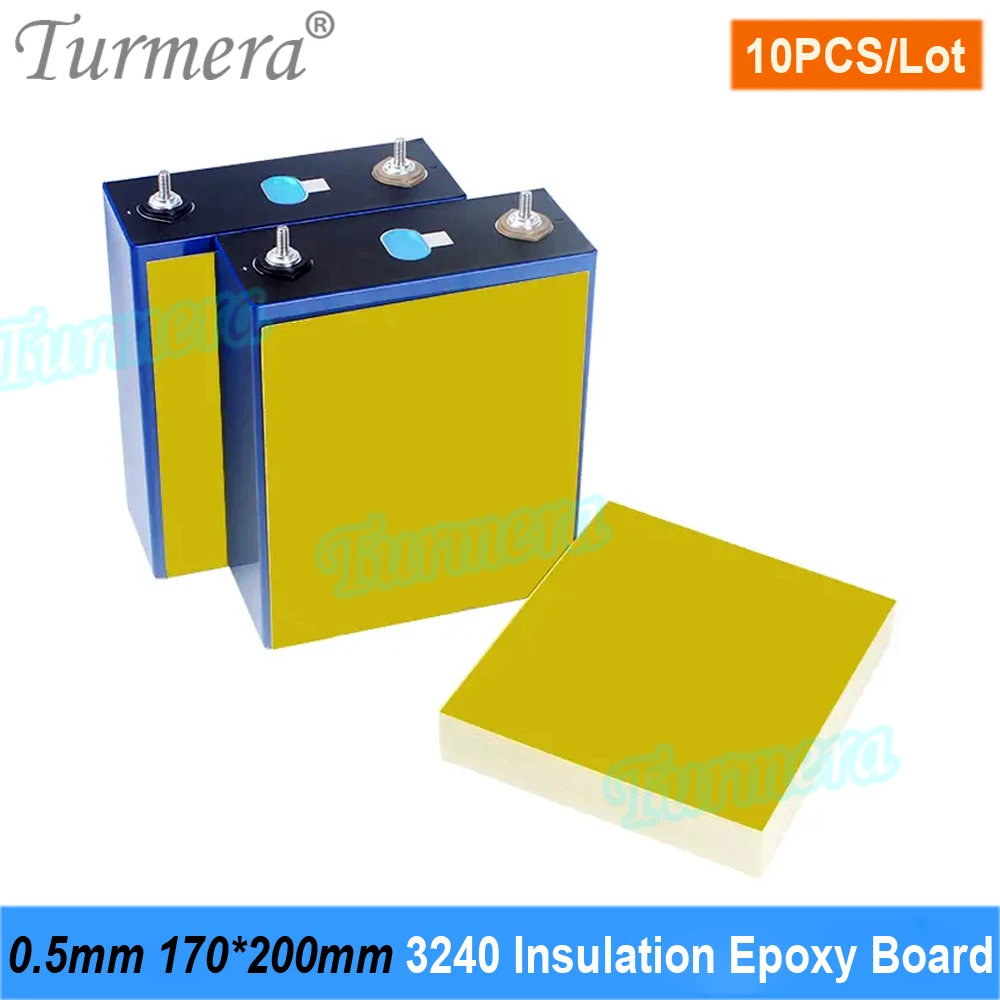 

Turmera 10Piece 3240 Insulation Epoxy Board 0.5mm Thickness 170*200mm Use in 3.2V 280Ah 305Ah 320Ah 12V Lifepo4 Battery Pack Diy