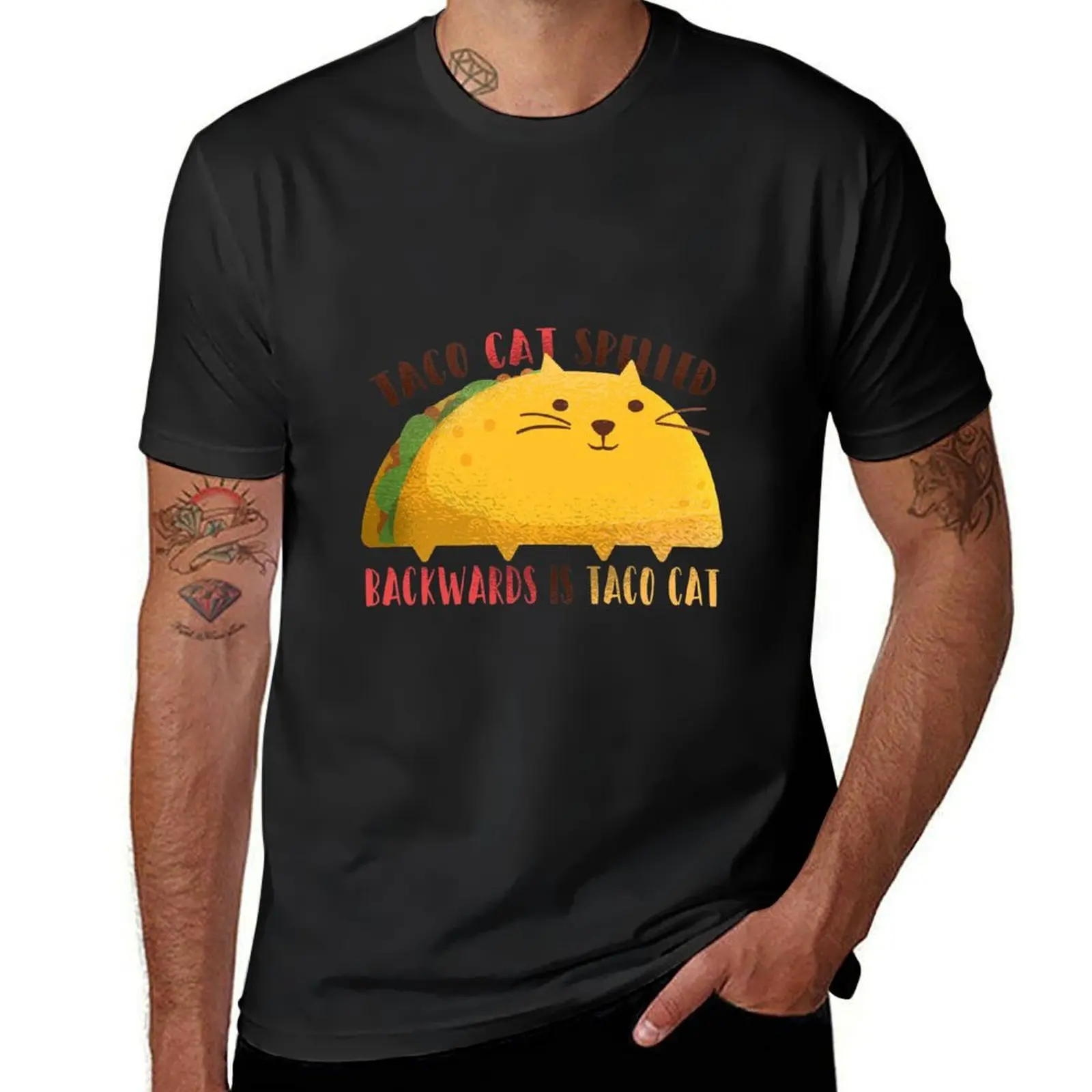 

Taco Cat Is Taco Cat T-shirt boys whites summer clothes hippie clothes animal prinfor boys oversized t shirts for men