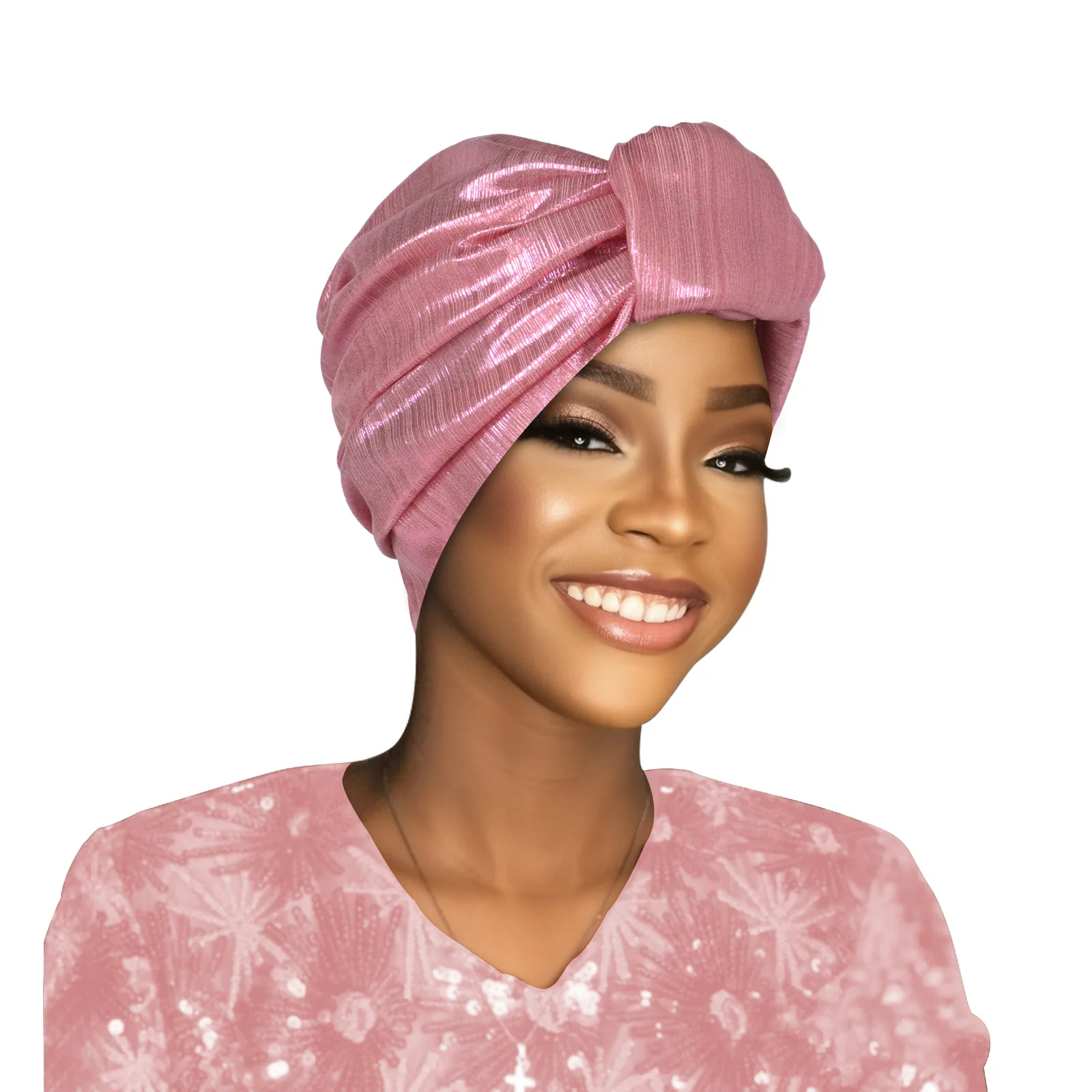 Mode Moslim Vrouwen Hijab Chemo Cap Glanzende Hoofddoek Tulband Indiase Hoed Hoofd Wrap Afrikaanse Headties Nigeriaanse Bruiloft Headear 2025