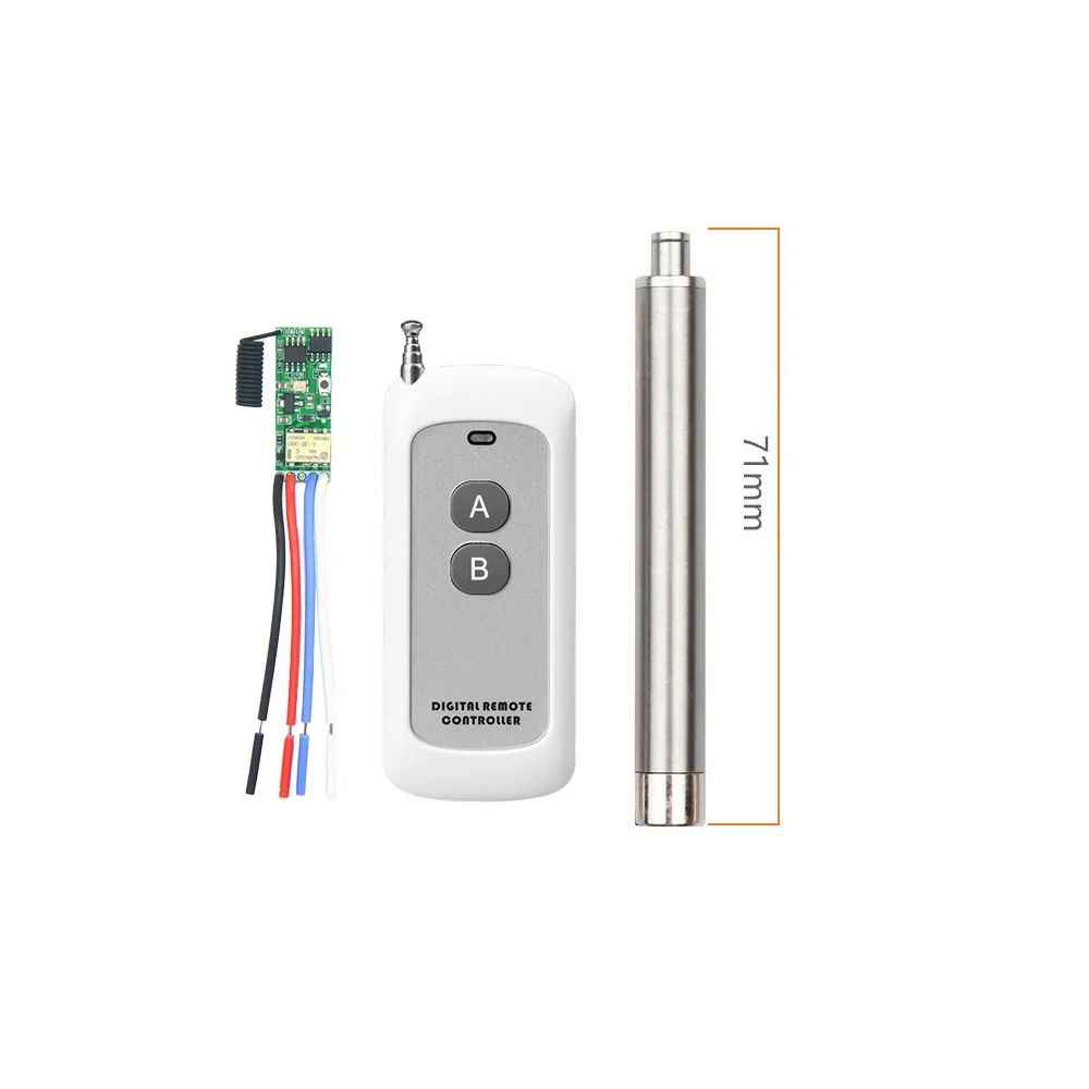 

30 Stroke Electric Linear Actuator Remote Control Telescopic Rod for Electric Sofa Silver