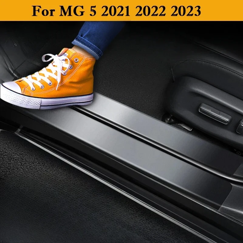 

Car Door Sill Strip Protective Cover Anti-scratch and Anti-collision Door Decorative Strip Stickers For MG 5 2021 2022 2023