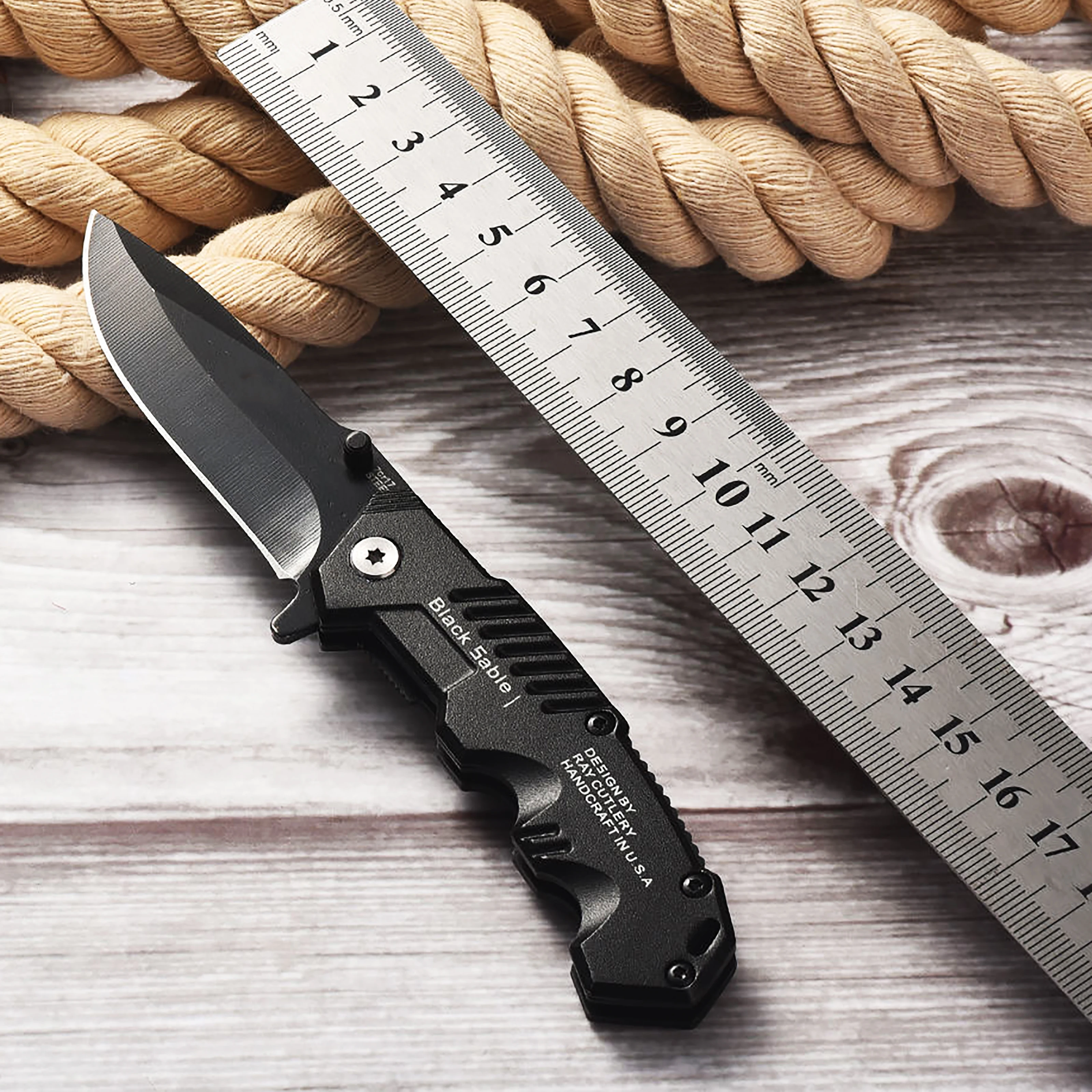 Outdoor Multifunctional Folding Knife Carrying Knife Stainless Steel Wilderness Camping Survival Knife Fruit Knife