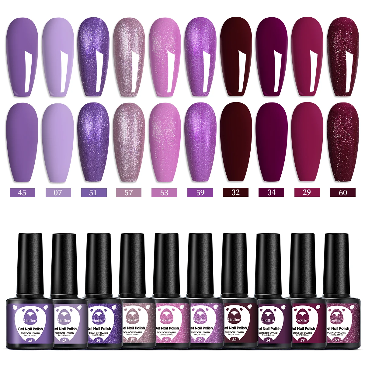 Nuovo smalto per unghie in tinta unita 0,24 once * conduzione di calore per unghie singole, ad alta durata dell'acqua, per uso in salone di bellezza per unghie fai da te