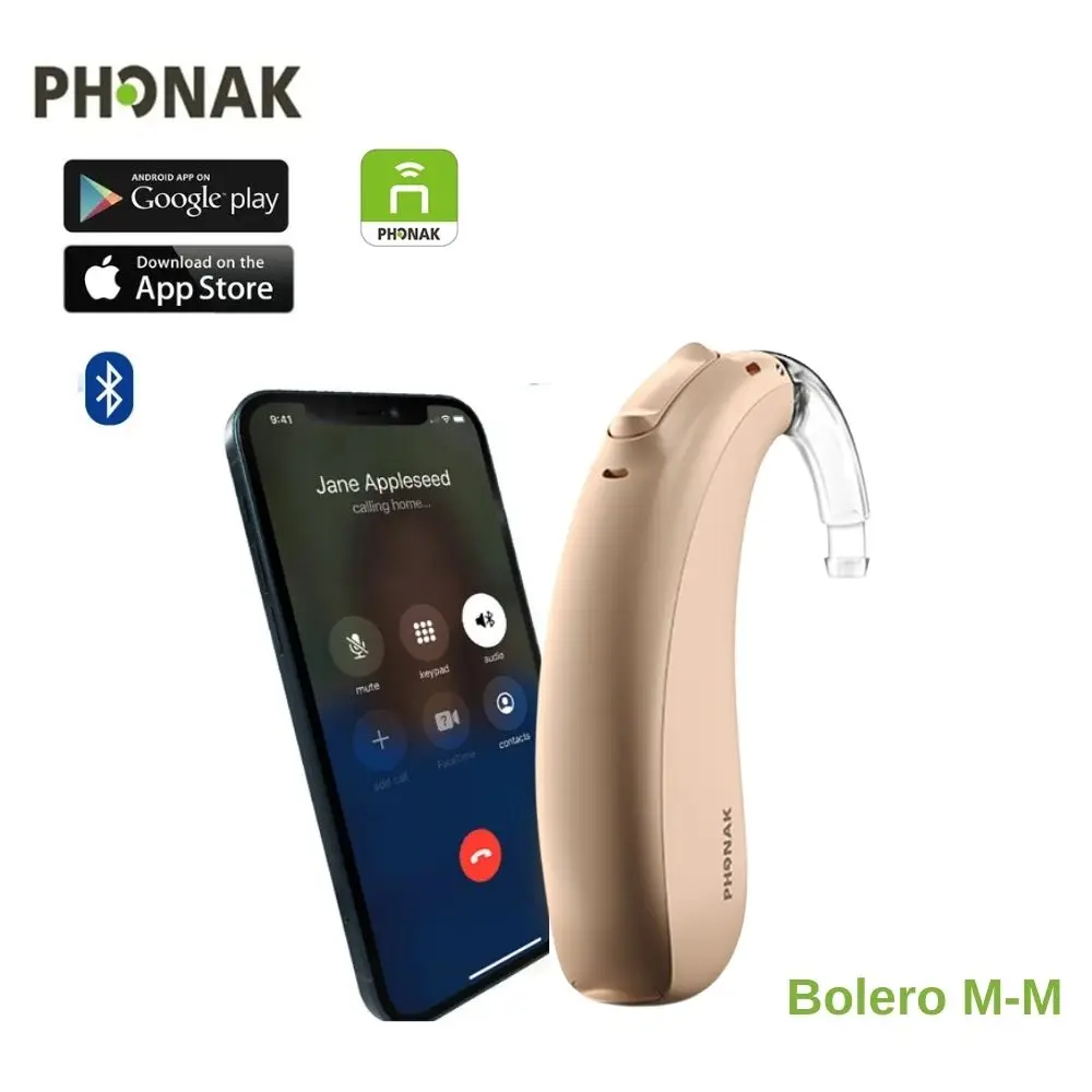 

Phonak Bolero M50/Bolero M30 Bluetooth hearing aids wireless digital 12 channels Programmable Hearing Aids