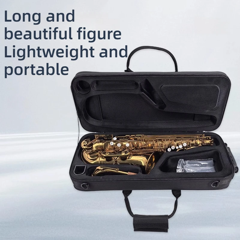 Canvas Alto Saxophone Case Waterproof Shockproof Pressure-proof Portable Shoulders Saxophone Box Musical Instrument Accessory
