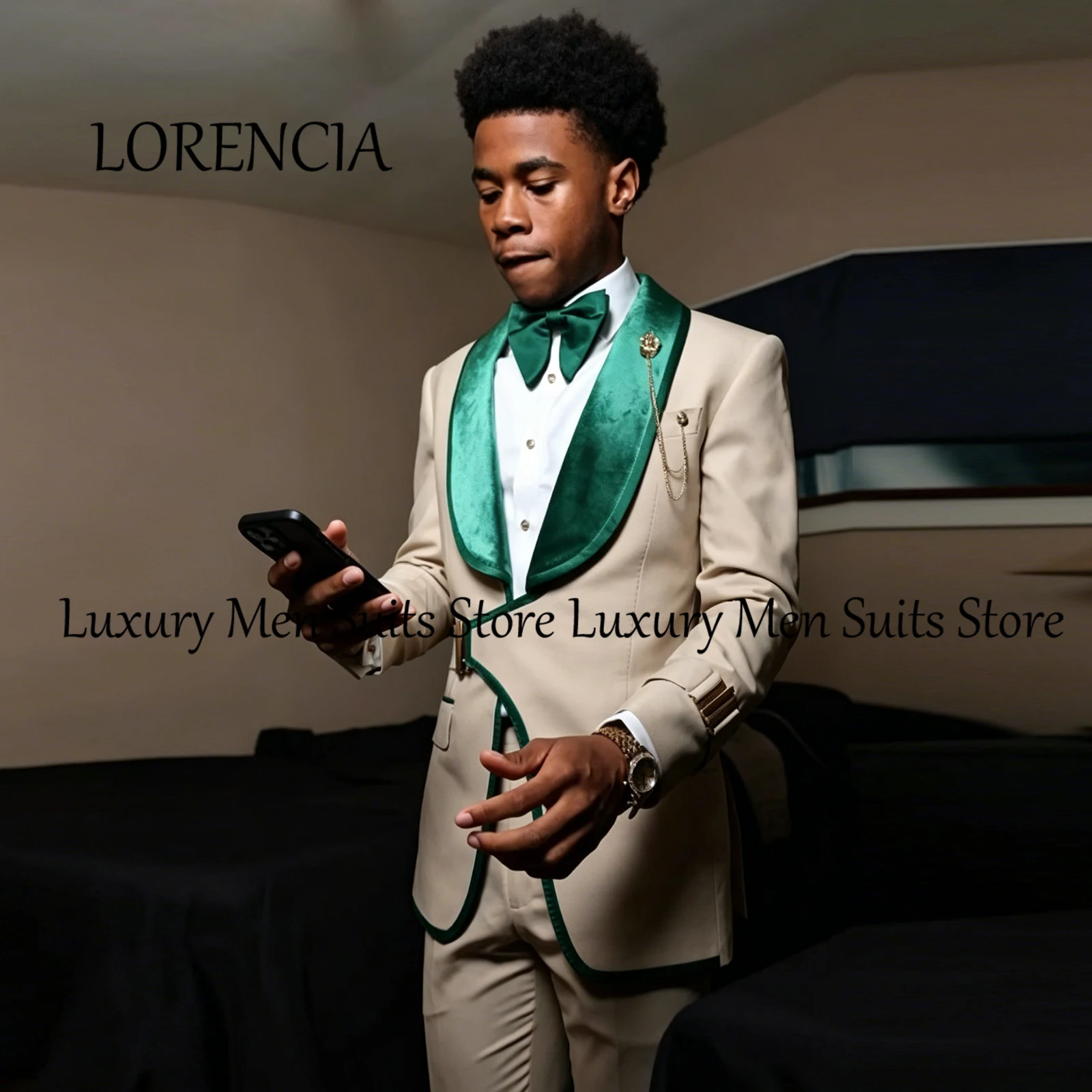 Men's Tuxedo Suit 2 Pieces Asymmetrical Shawl Lapel Blazer Pants Set Wedding Groom Evening Party Suit Custom Made costumes homme