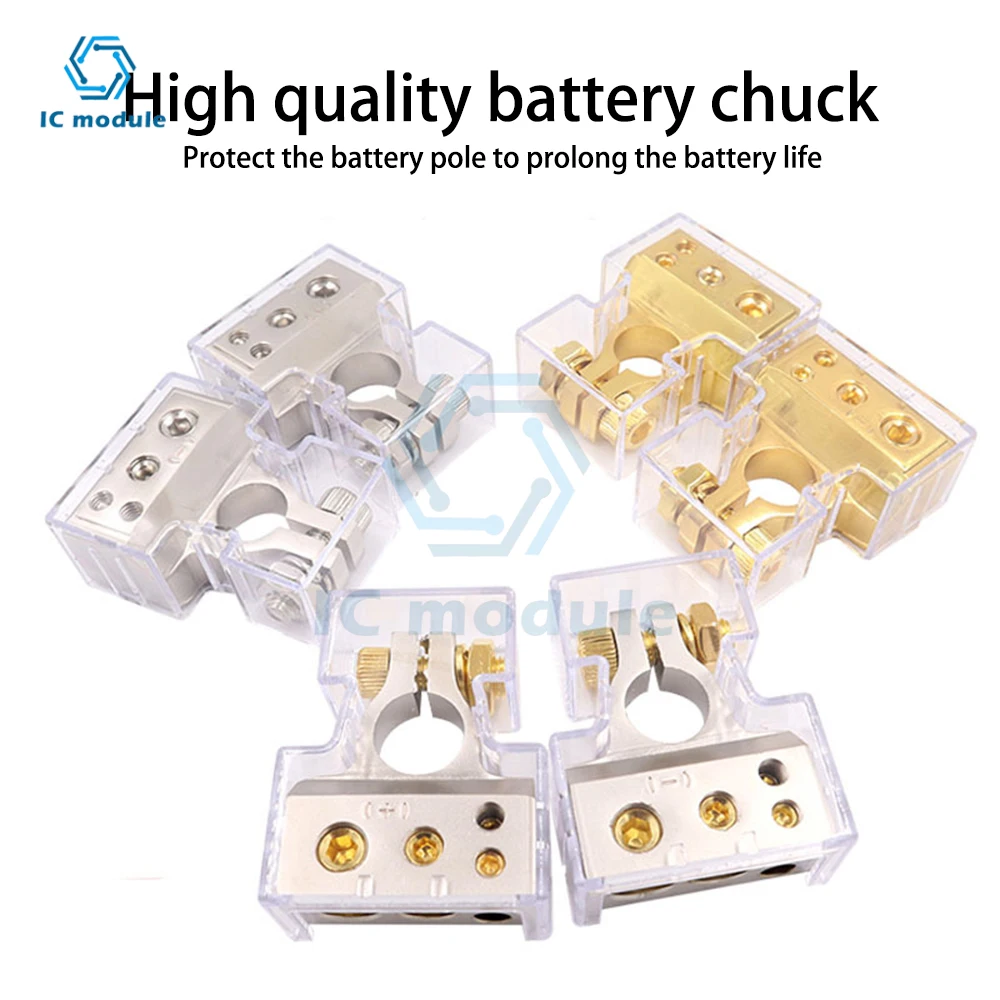 1 Paar Autobatterie-Anschlussstecker, Audiomodifikation, Batteriekopf, Batterieklemme, positive und negative Anschlüsse